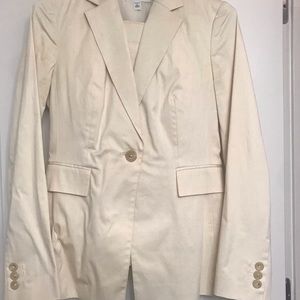 Cream on cream suit
